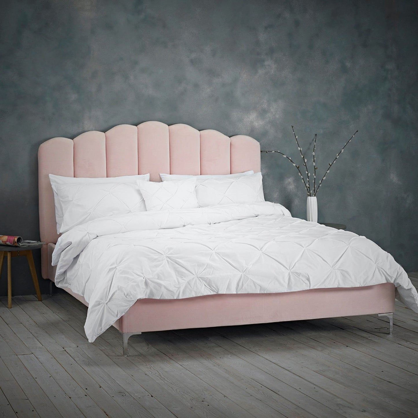 Willow Kingsize Bed - Pink