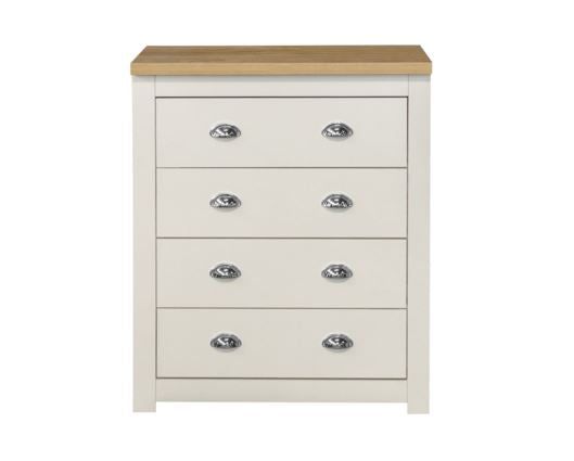 Harper 4 Drawer Chest - Cream