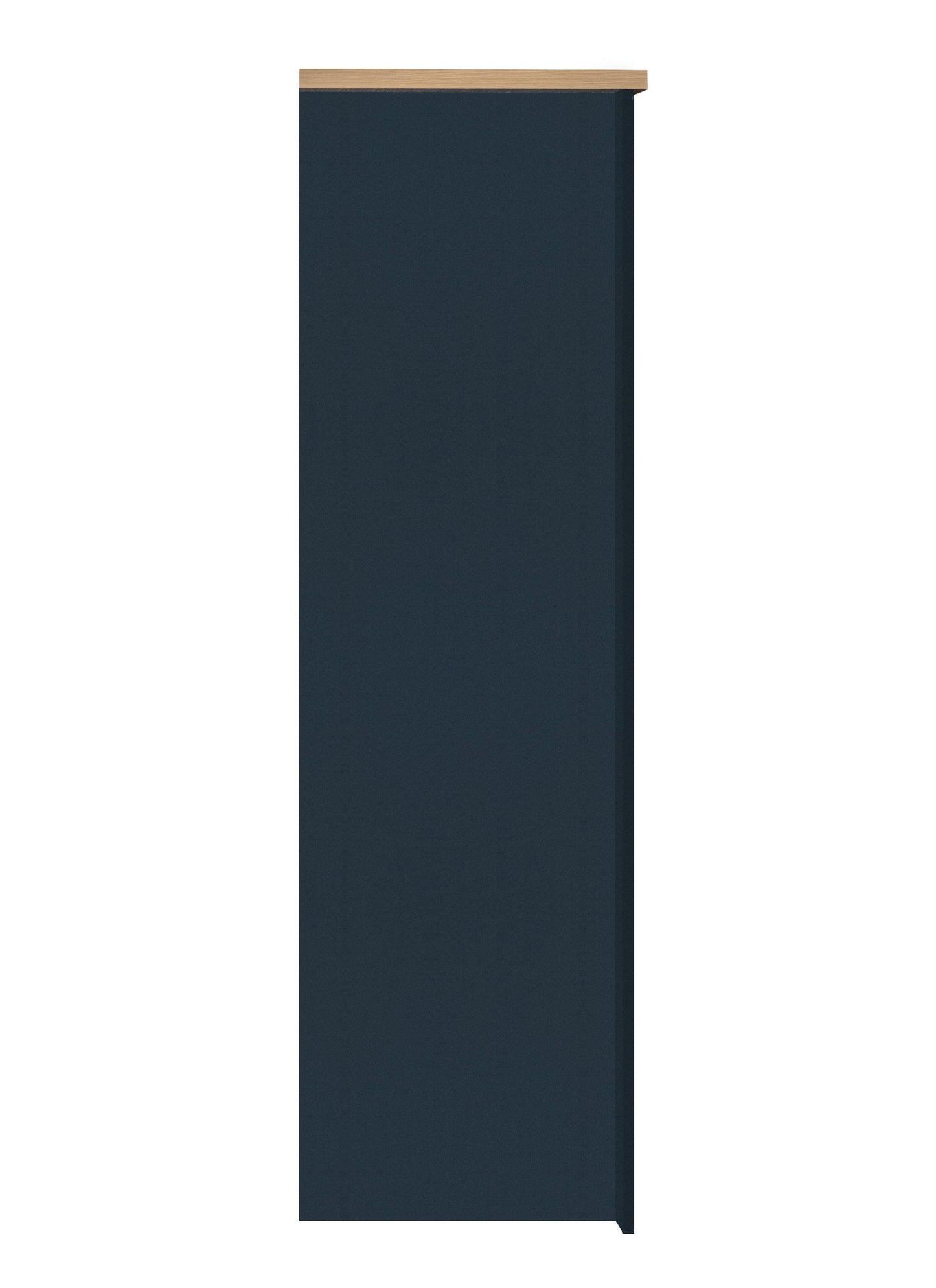 Harper 3 Door Wardrobe - Navy Blue & Oak