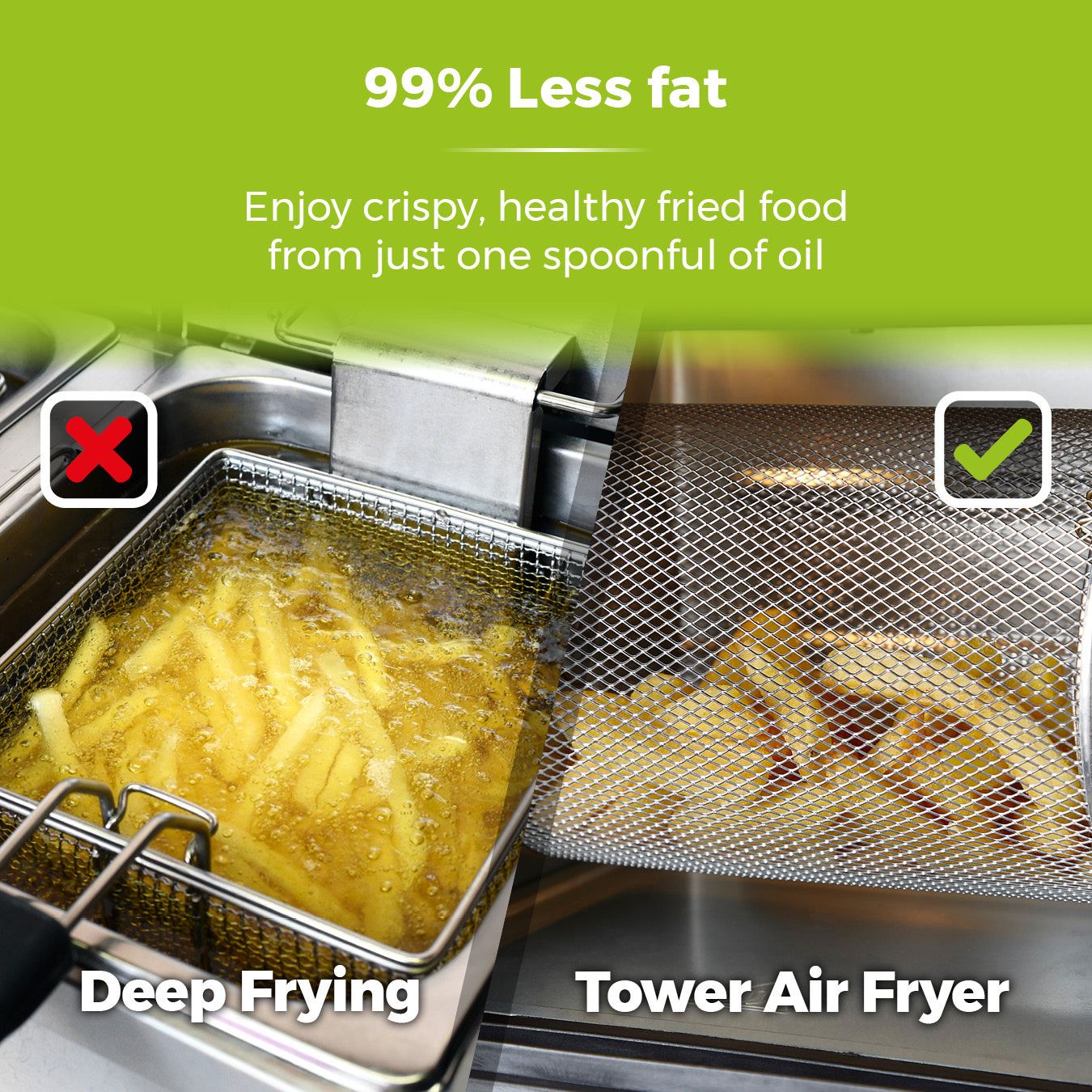 Tower Vortx 12L Air Fryer Oven with Rapid Air Circulation