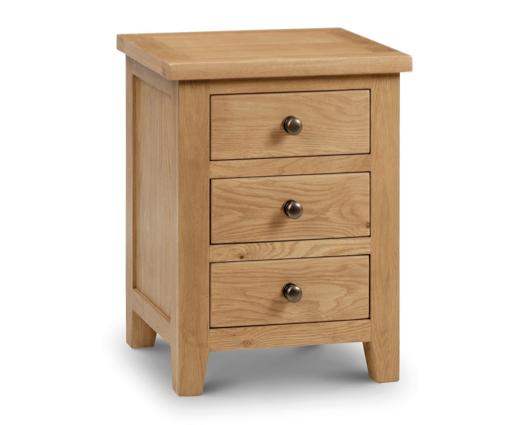 Marley 3 Drawer Bedside