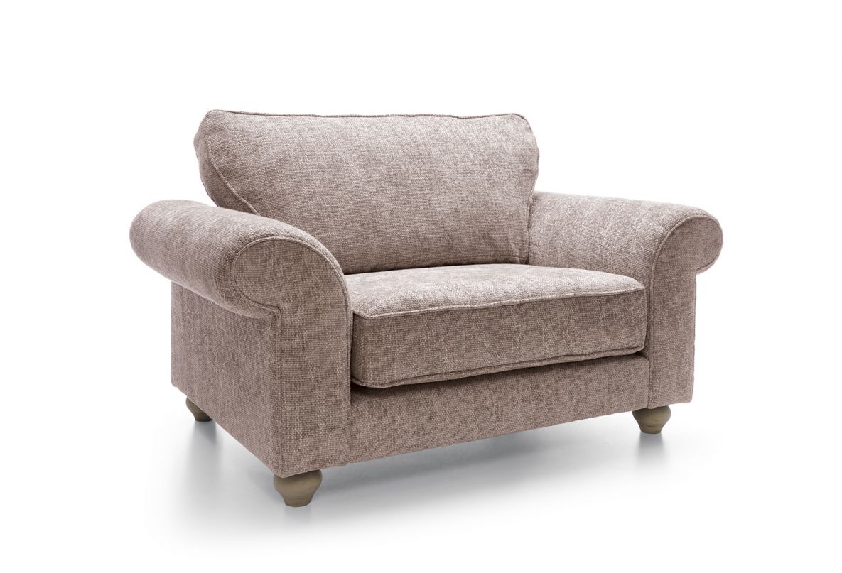 Iris Love Seat - Woodrose