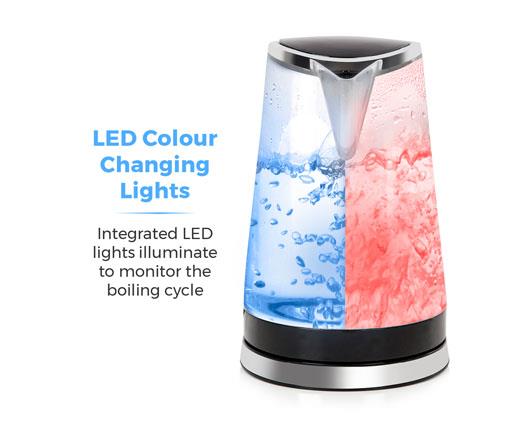Tower 2200W 1.7 Litre LED Colour Changing Kettle
