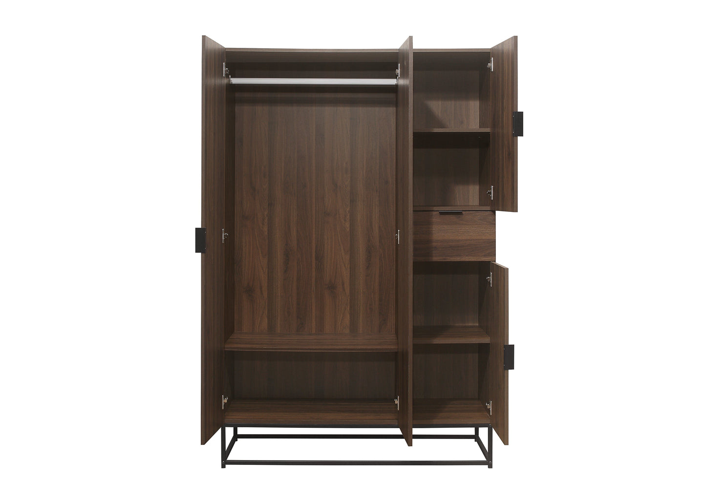 Hermione 4 Door Wardrobe - Walnut
