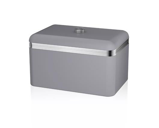 Retro Bread Bin - Grey