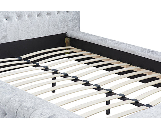 Grace King Bed - Grey