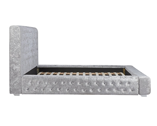 Grace King Bed - Grey