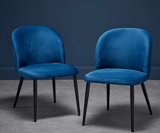 Zen Dining Chair (Pair)- Blue