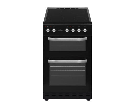 New World NWMID53CB 50cm Twin Cavity Electric Cooker - Black