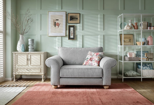 Iris Love Seat - Light Grey