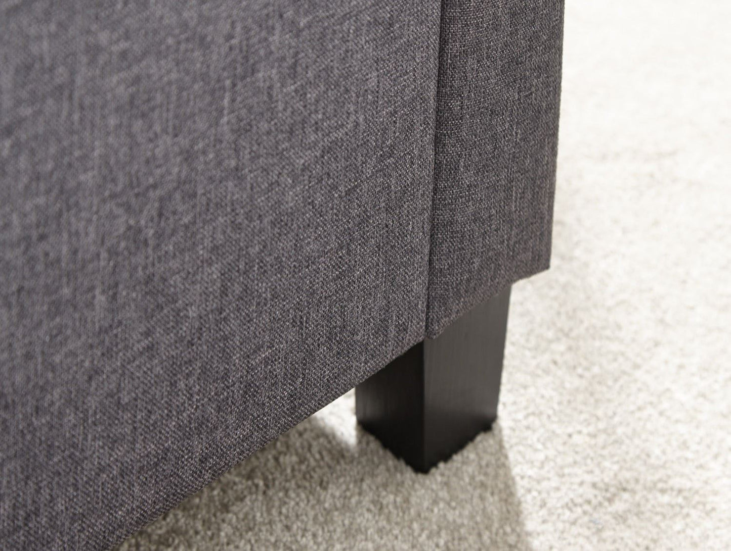 Verona Ottoman Bench-Charcoal