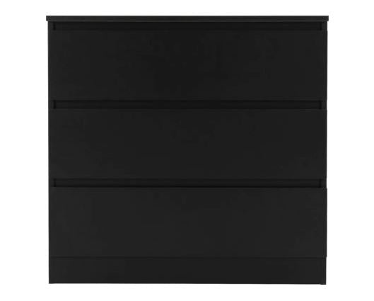 Marcus 3 Drawer Chest - Black