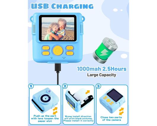 Instant Print Kids Digital Camera - Blue