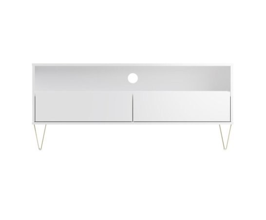Meave TV Stand with 2 Drawers- White