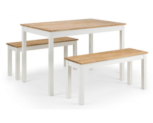Cacey Bench-White & Oak