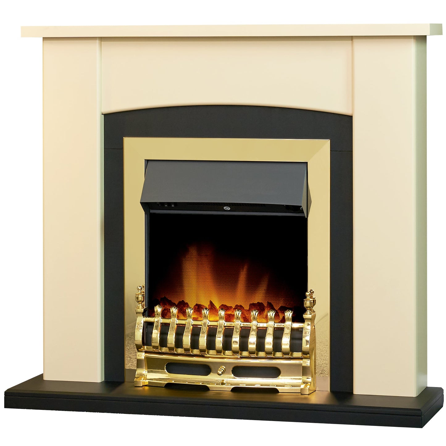 Hilton Fireplace Suite in Cream 39 inch