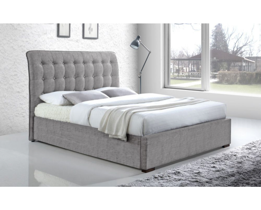 Hanson King Bed Frame-Light Grey