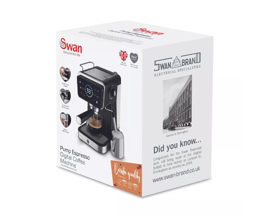 Swan Pump Espresso Digital Coffee Maker