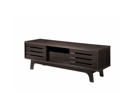 Traditional TV Cabinet with Sliding Doors-Dark Oak