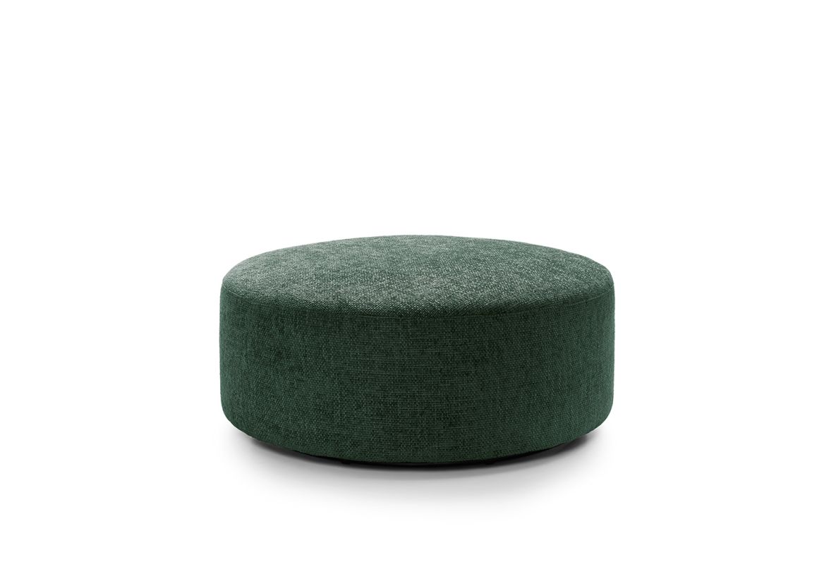 Iris Large Swivel Footstool - Jungle Green