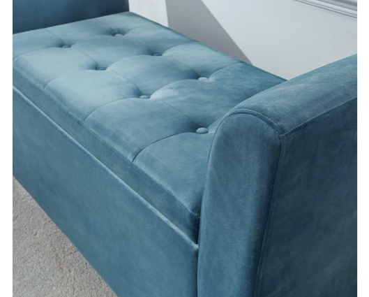 Glam Window Seat-Teal