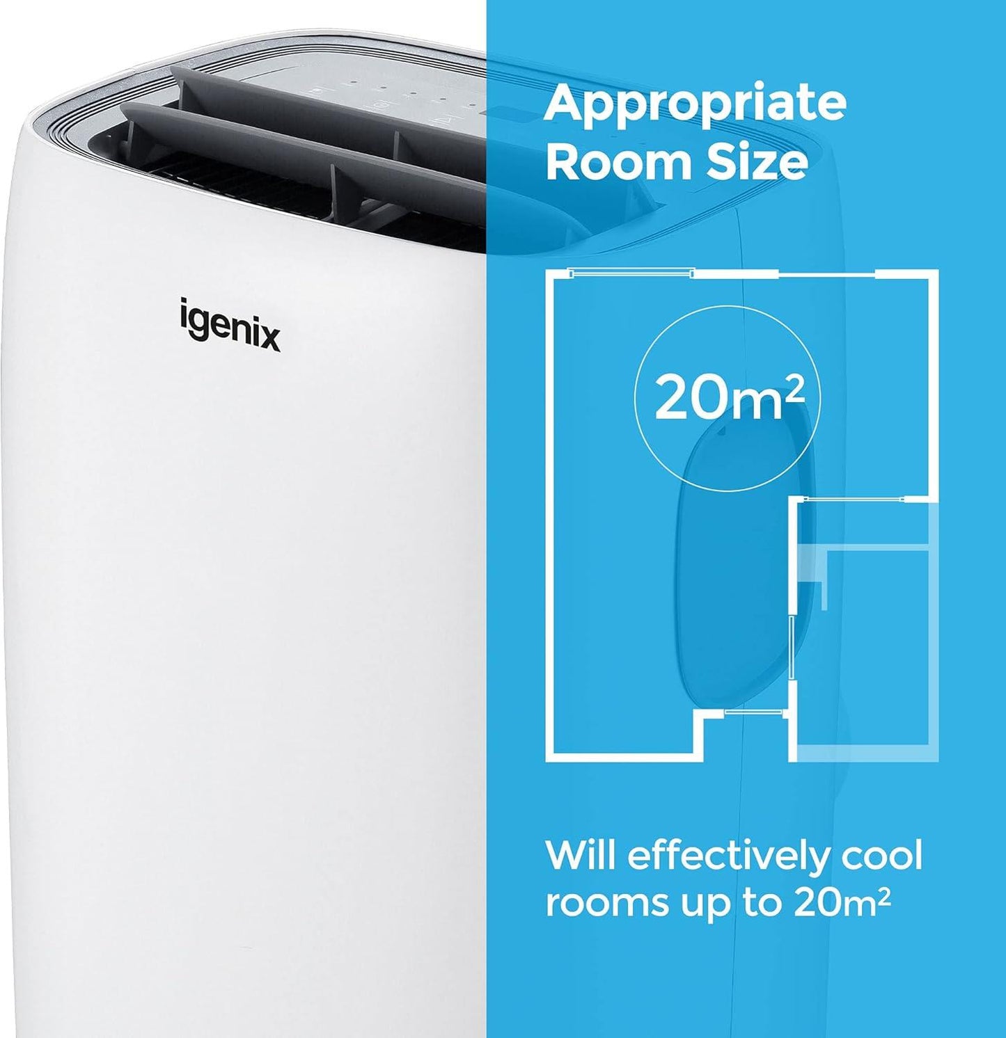 Igenix 9000 BTU Portable Air Conditioner and Heater