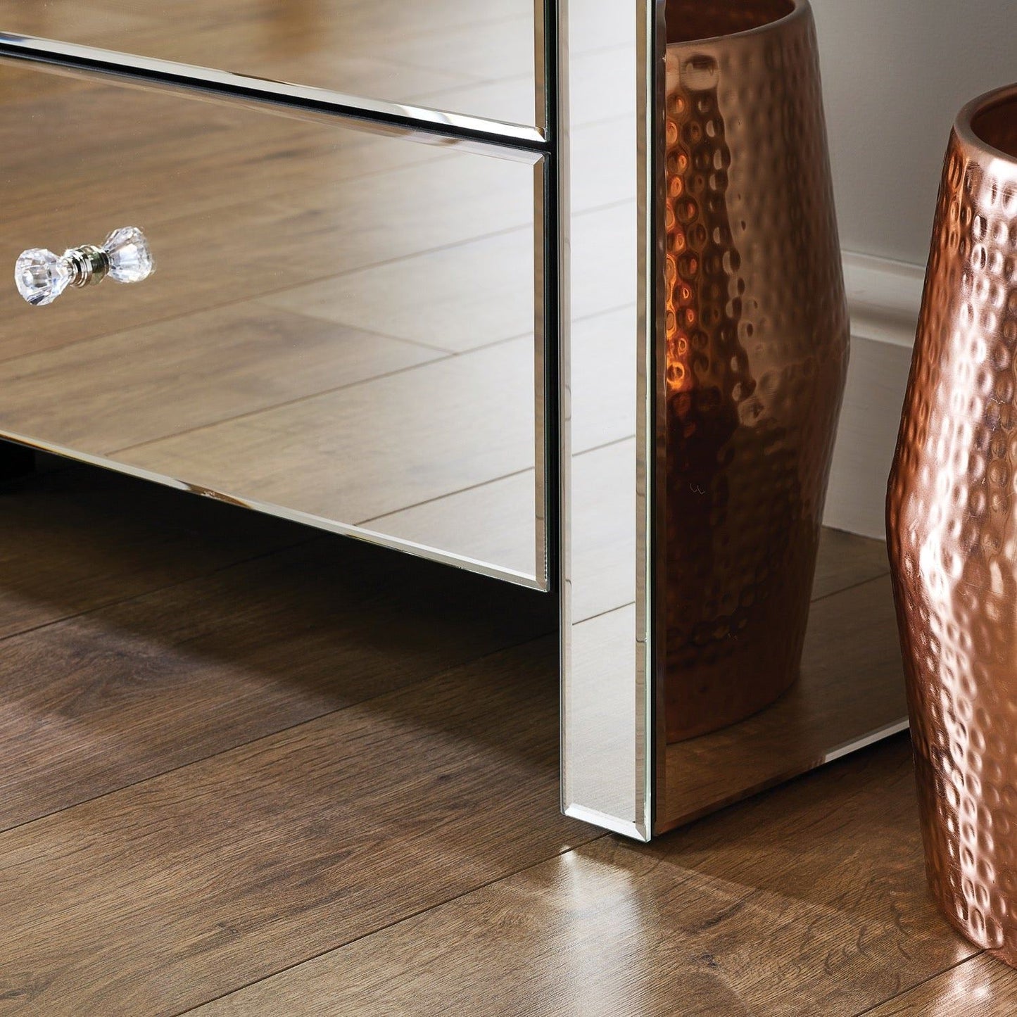Seville 6 Drawer Chest - Mirrored