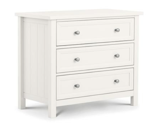 Acadia 3 Drawer Chest - Surf White