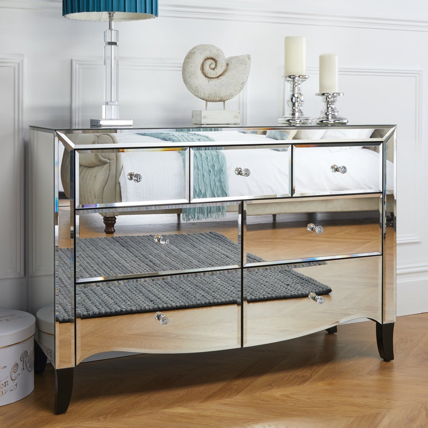 Paolo 3 Over 4 Chest - Mirrored