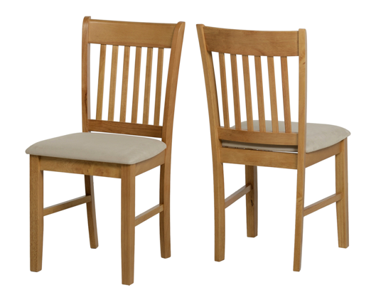 Oakland Extending Dining Set - Natural Oak/Mink Microsuede