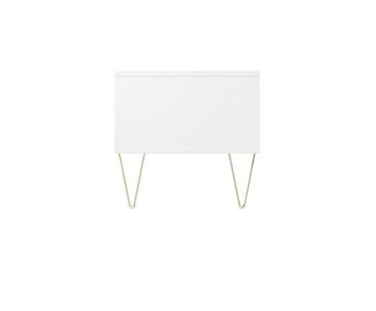 Maeve Sliding Door TV Stand- White