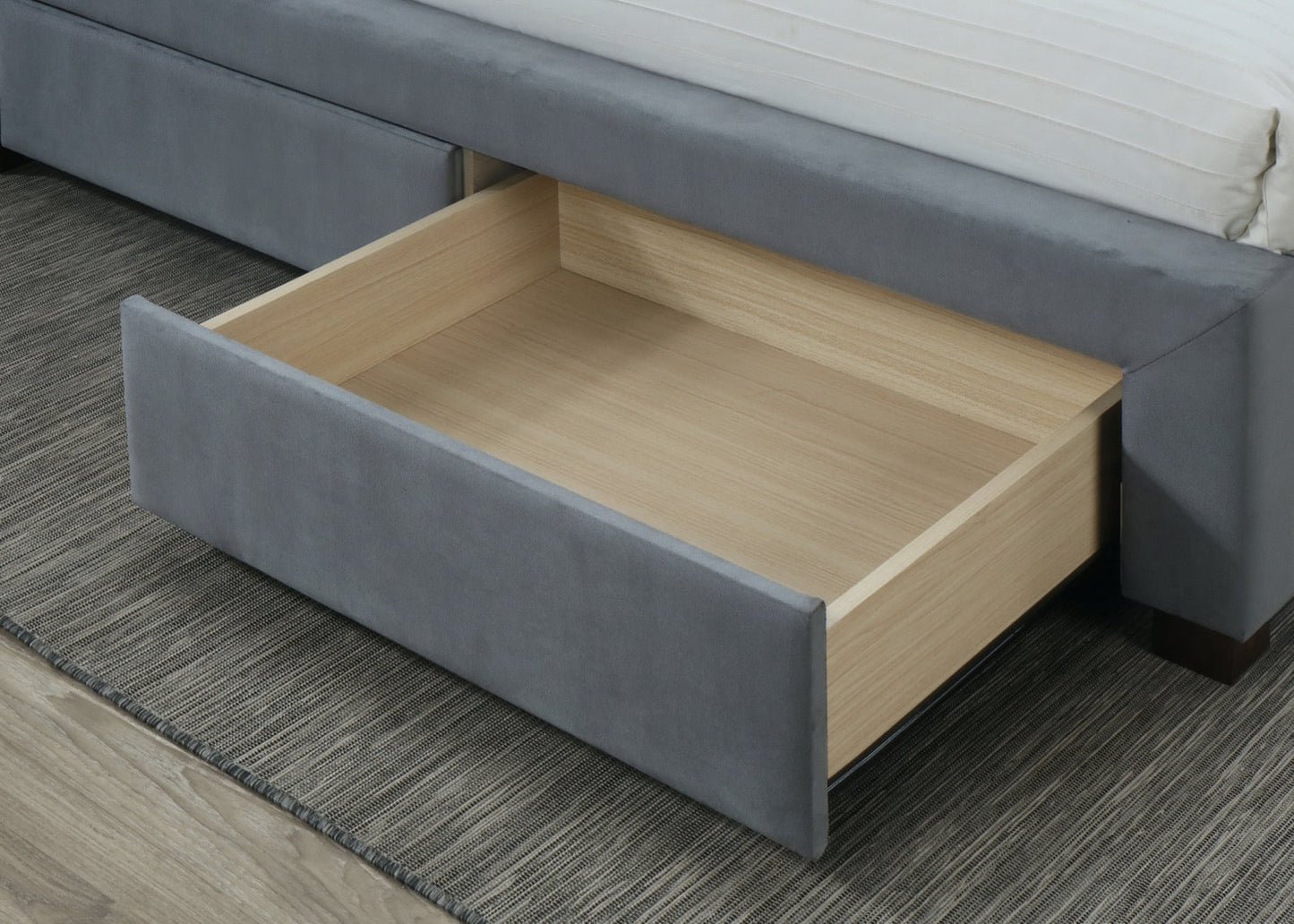 Hope Storage King Bed - Grey