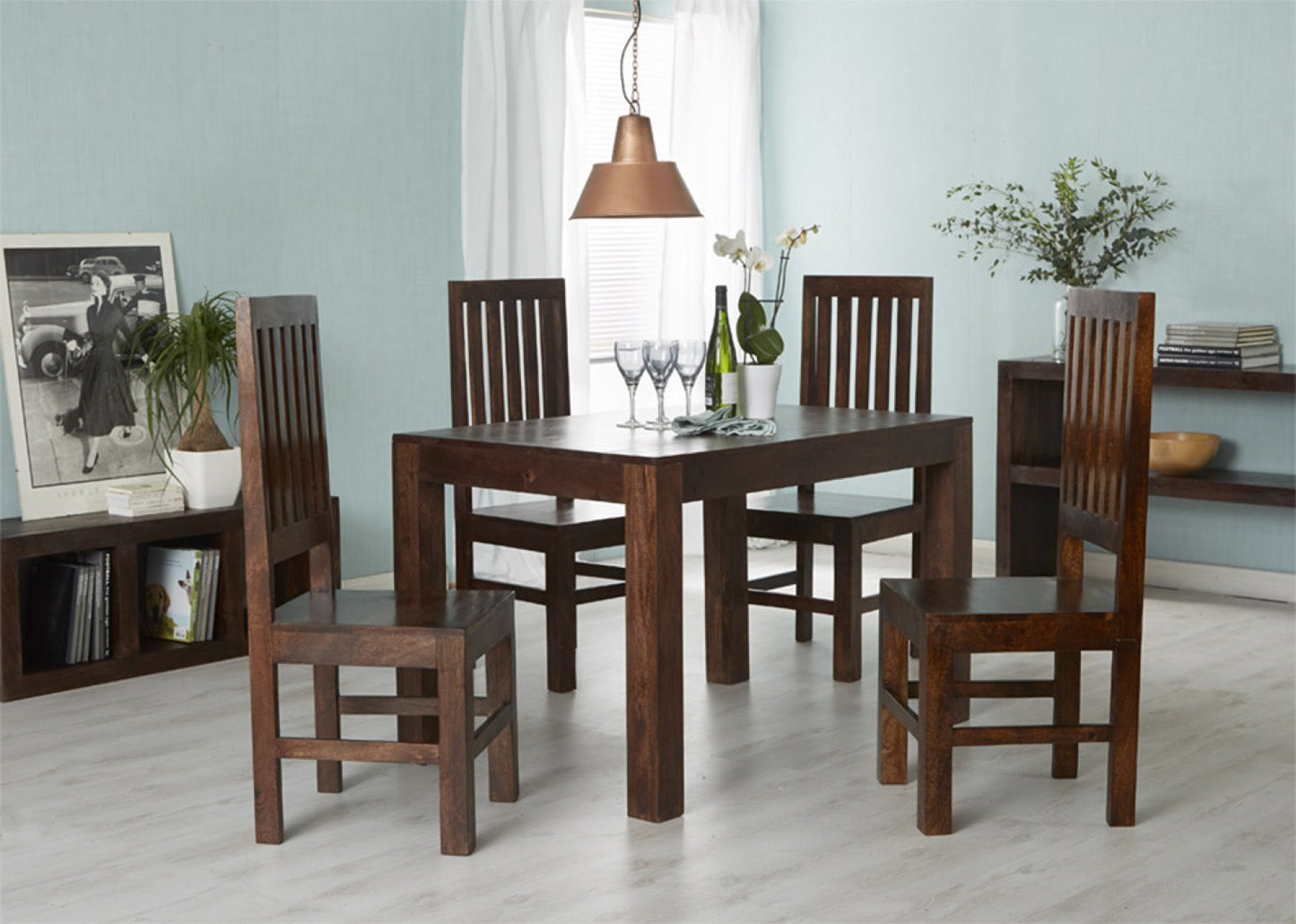 Sapeli Small Dining Table 4ft