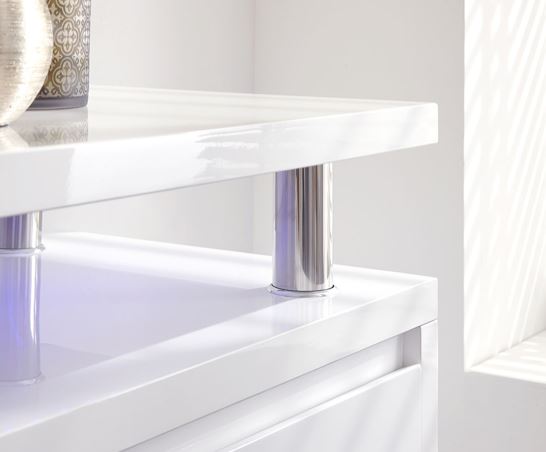 Arctic High Gloss Led Sideboard- White