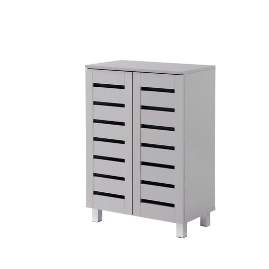 Euston 2 Door Shoe Cabinet - Light Grey