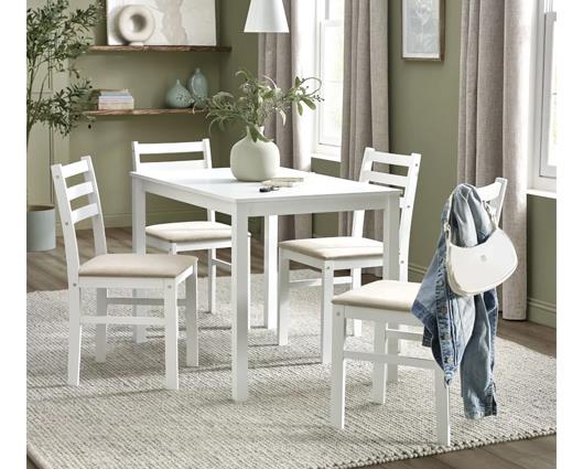 Keats Dining Set - White