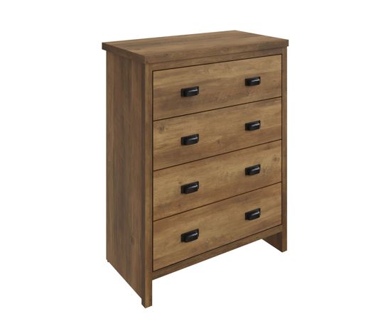 Baxter 4 Drawer Chest- Knotty Oak