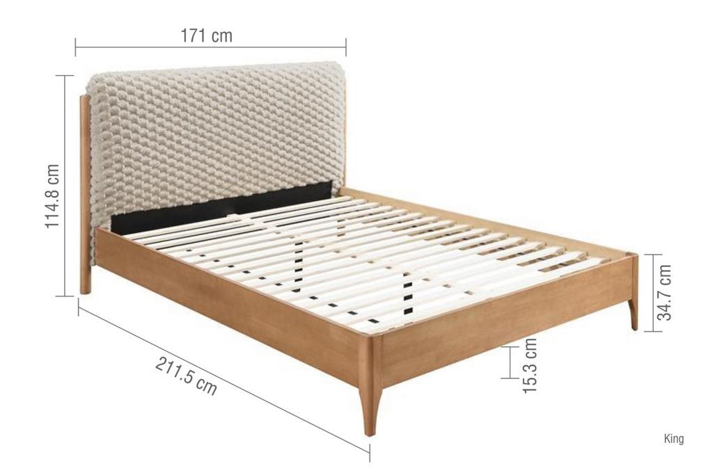 Hatti Double Bed - White