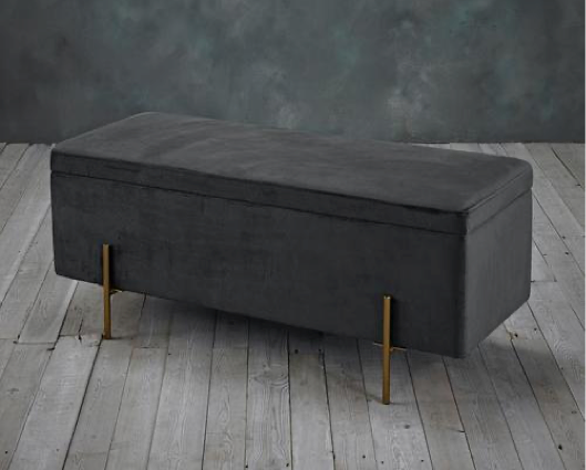 Laretta Storage Ottoman Grey