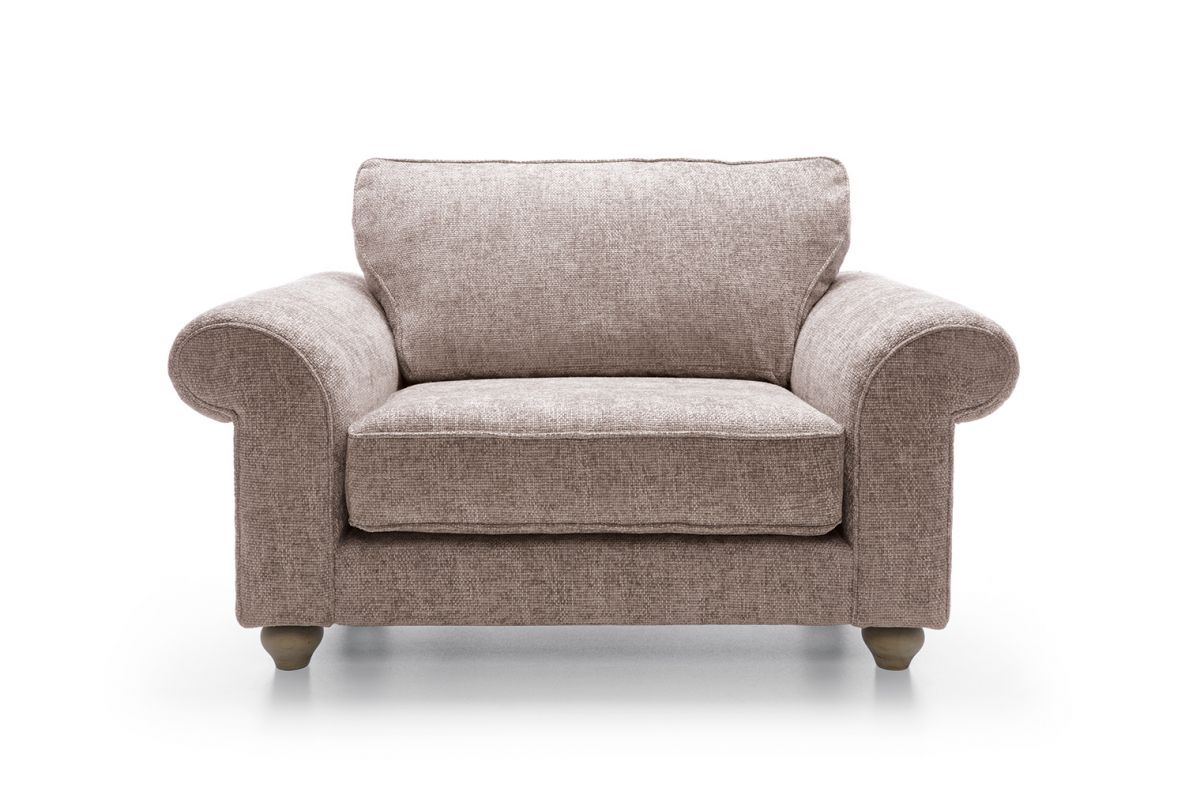 Iris Love Seat - Woodrose