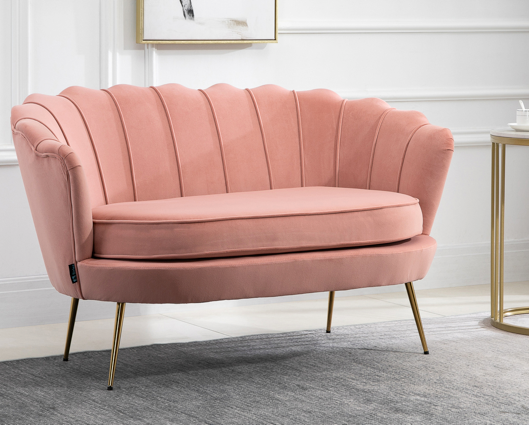 Adella 2 Seater Sofa - Coral