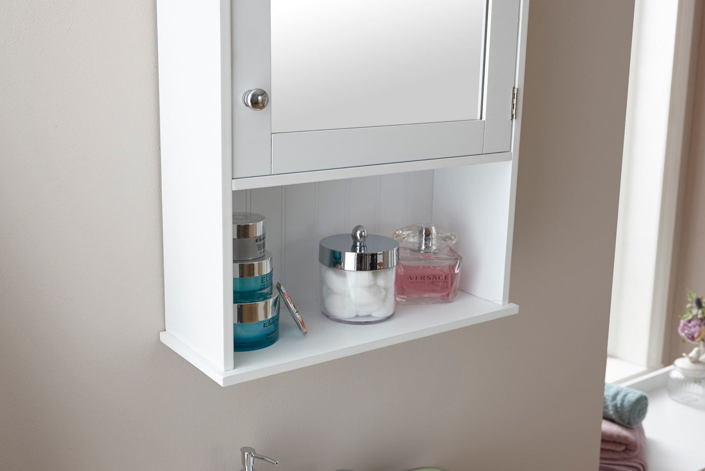 Classic White Mirrored Cabinet