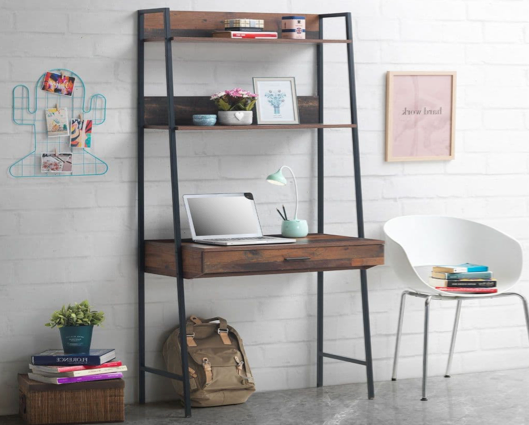 Burr Desk with 1 Drawer