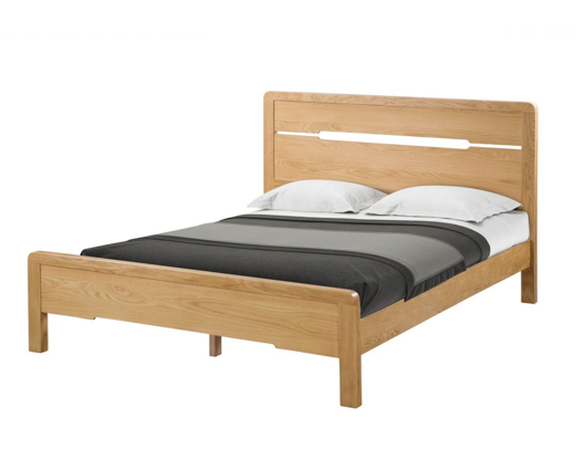 Curvus King Bed - Oak