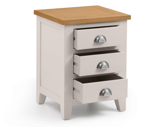 Vincent 3 Drawer Bedside