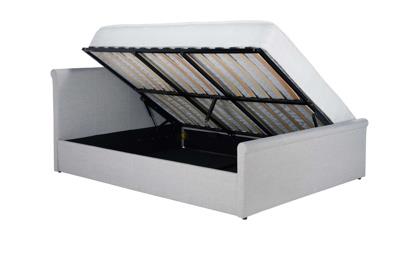 Stratus Double Ottoman Bed - Grey