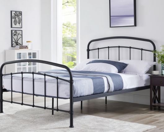 Halston King Size Bed - Black