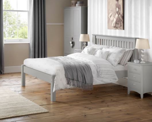 Barcelona LFE Double Bed - Dove Grey