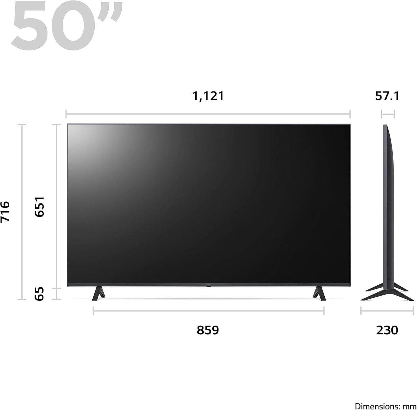 LG 50UR78006LK 50" Smart 4K Ultra HD HDR LED TV