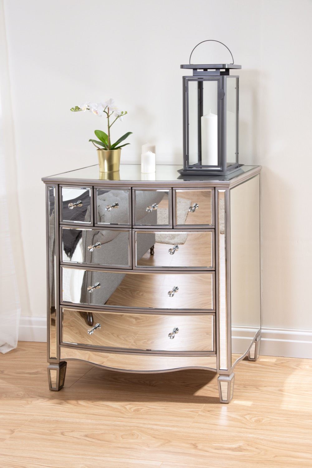 Elysee Merchant Chest - Mirrored